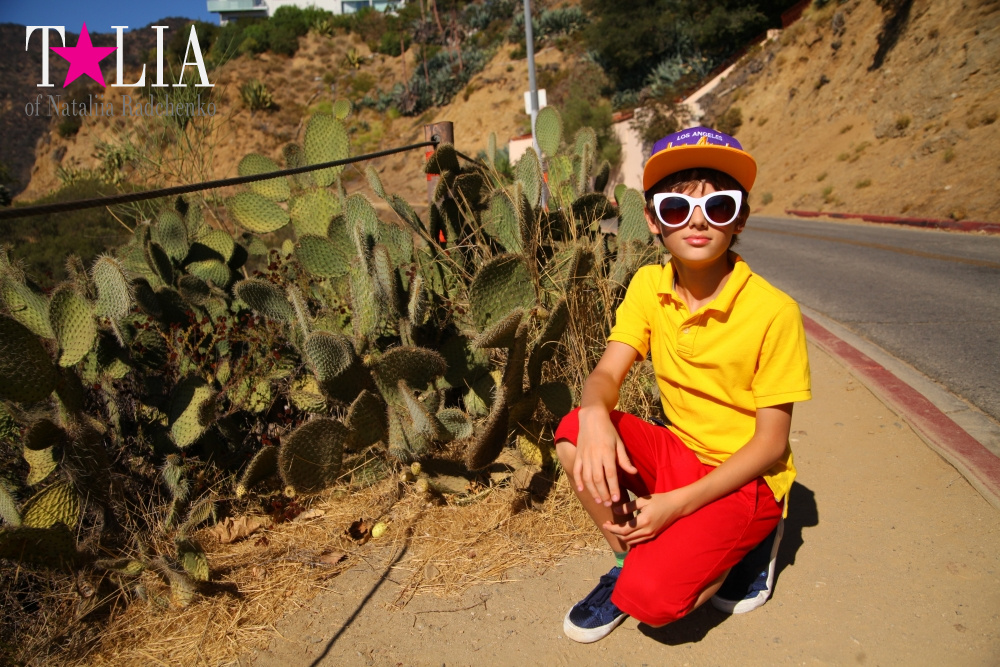 День рождения нашего папы и путешествие в Голливуд (штат Калифорния, знак Голливуд)